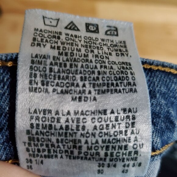 Wrangler Jeans Womens 11/12 X 30 Blue Cowgirl Cut 100% Cotton Bootcut - Picture 4 of 12